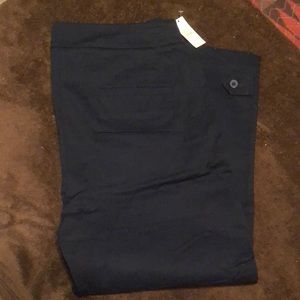 Talbots navy capris